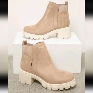 Faux Suede Booties size 9